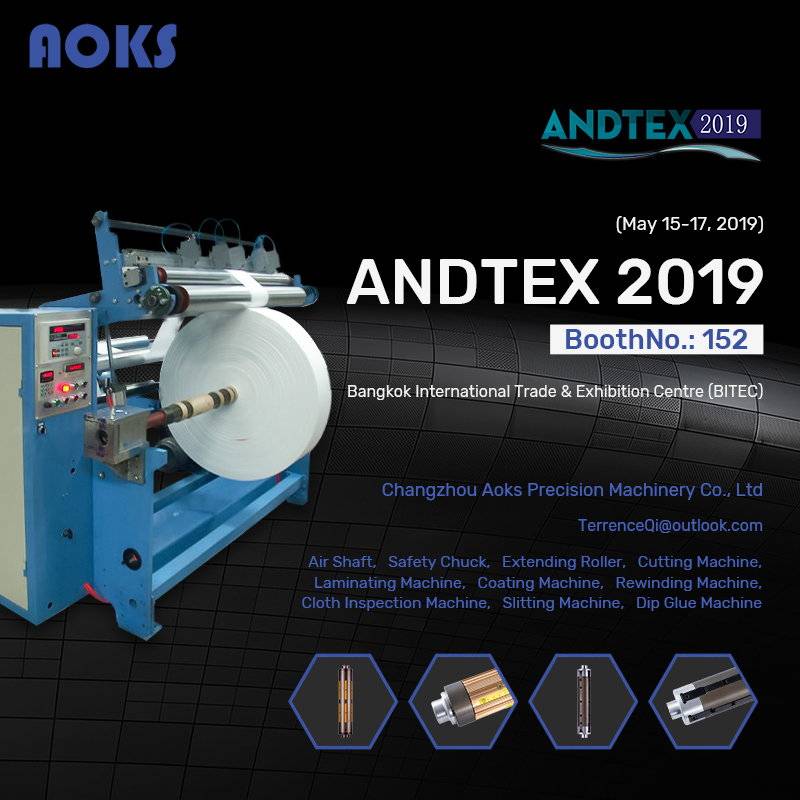 AOKS Y R.J. MAQUINARIA ASISTE A ANDTEX2019 TAILANDIA DEL 15 AL 17 DE MAYO